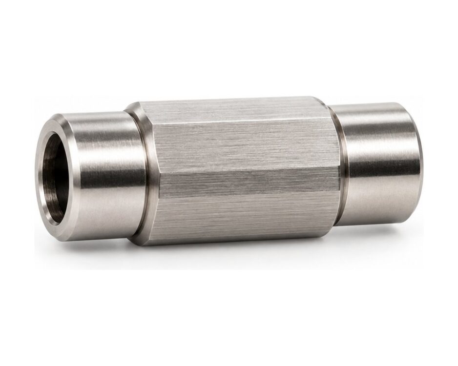 Zero and low dead volume stainless steel unions for joining tubing without introducing band